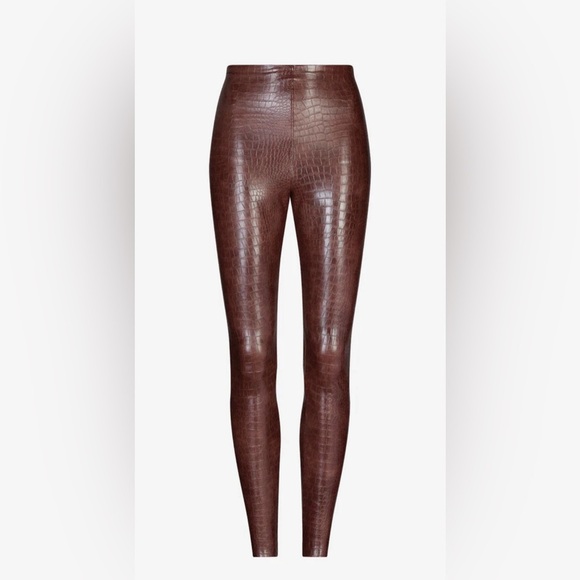 NWT Commando Croc Embossed Leather Leggings - Picture 1 of 8
